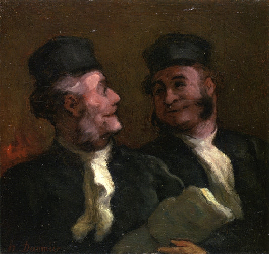 The Lawyers, vintage artwork by Honore Daumier, A3 (16x12") Poster Print