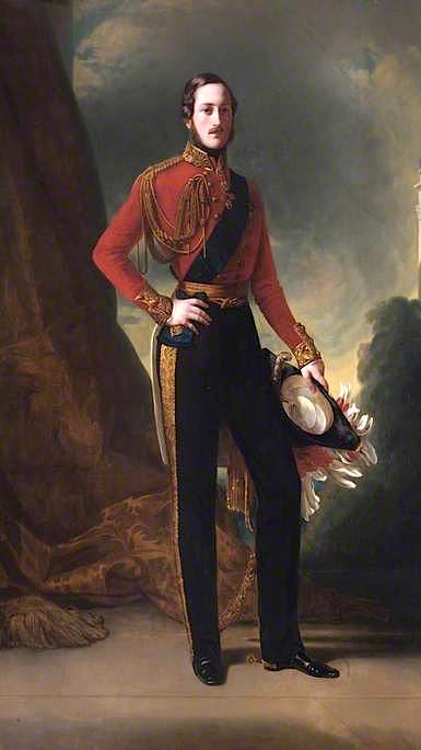 Prince Albert (after Franz Xaver Winterhalter), vintage artwork by William Corden the Elder, A3 (16x12") Poster Print