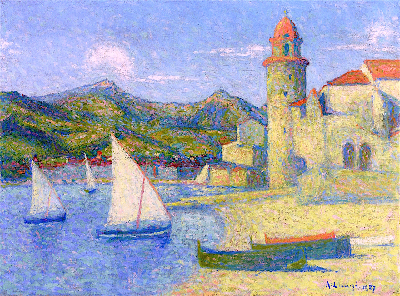 Collioure, the Lighthouse by Achille Lauge,A3(16x12")Poster