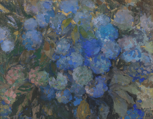 Blue Hortensias by Nikolai Sapunov,16x12(A3) Poster