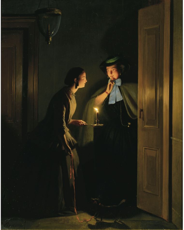 The Late Night Meeting, vintage artwork by Johannes Rosierse, A3 (16x12") Poster Print