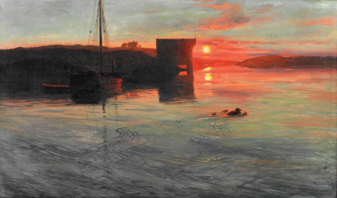 Brønnøysund by Thorolf Holmboe,A3(16x12")Poster
