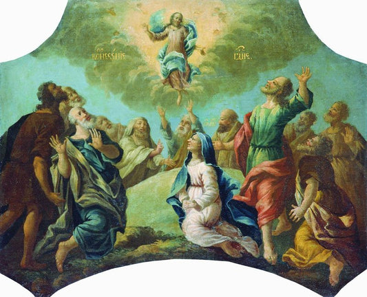 The Assumption, vintage artwork by Ivan Vishnyakov, 12x8" (A4) Poster