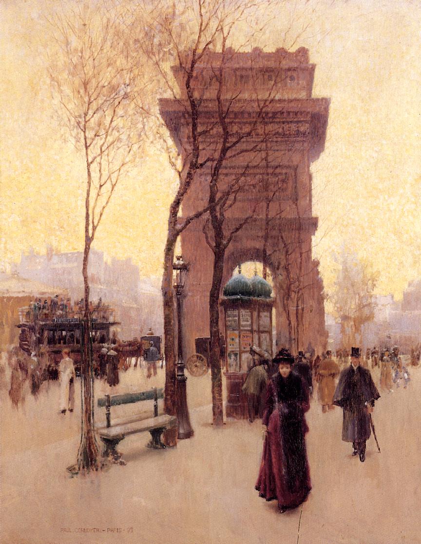 L'Arc de triumphe de l'Etoile by Thomas Cromwell Corner,A3(16x12")Poster
