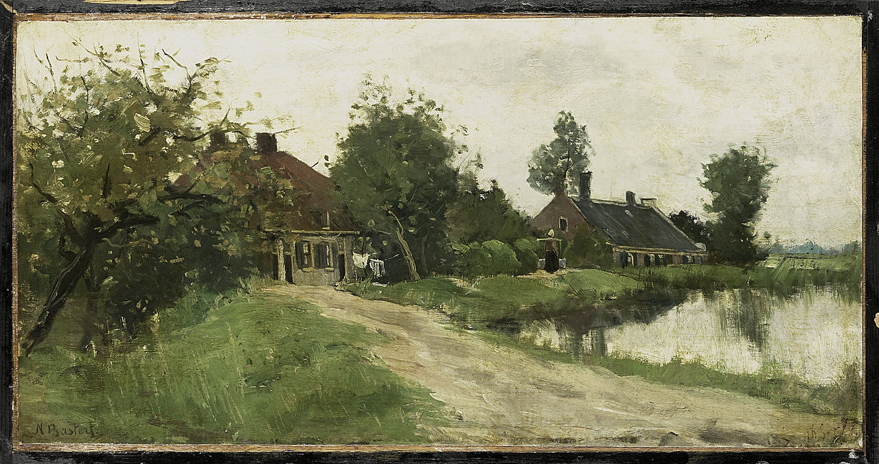 Breukelen, vintage artwork by Syvert Nicolaas Bastert, 12x8" (A4) Poster
