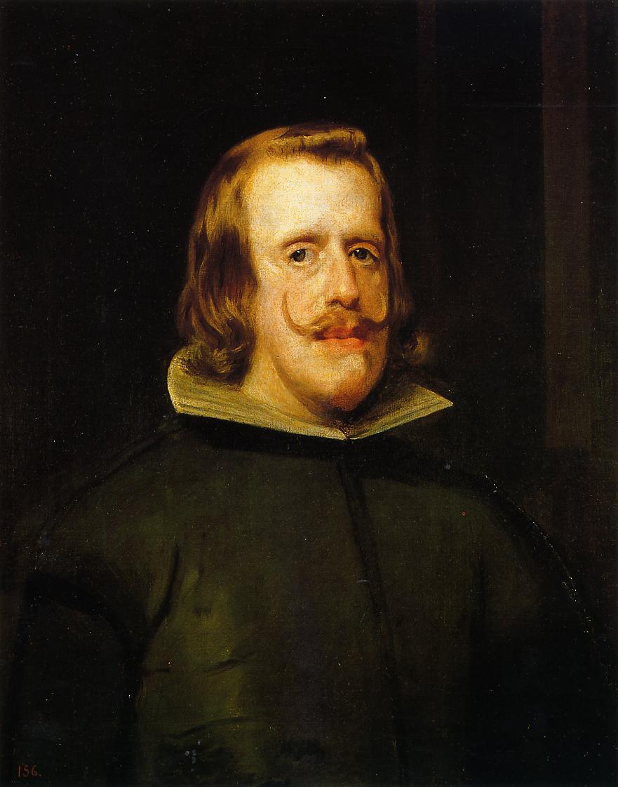 Philip IV, vintage artwork by Diego Velázquez, 12x8" (A4) Poster