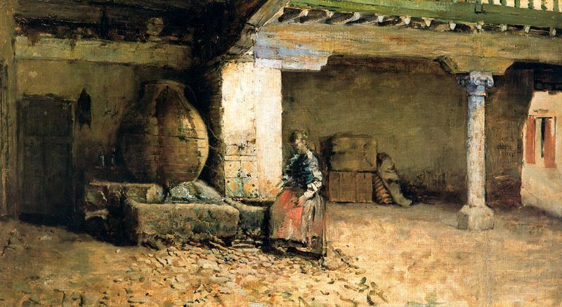 Posada de la sangre by Casimiro Sainz y Saiz,A3(16x12")Poster