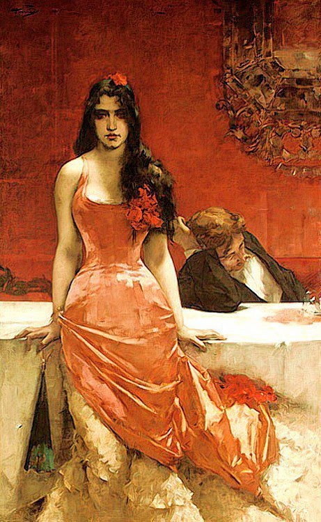 Circe the Temptress, vintage artwork by Charles Hermans, 12x8" (A4) Poster