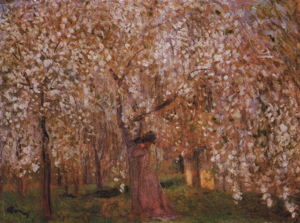 Cherry tree blooms by Jozsef Rippl-Ronai,A3(16x12")Poster