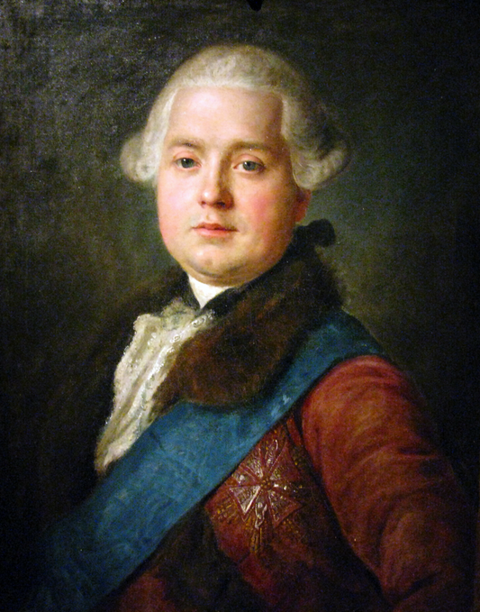 Franciszek Michał Rzewuski, vintage artwork by Pietro Antonio Rotari, 12x8" (A4) Poster