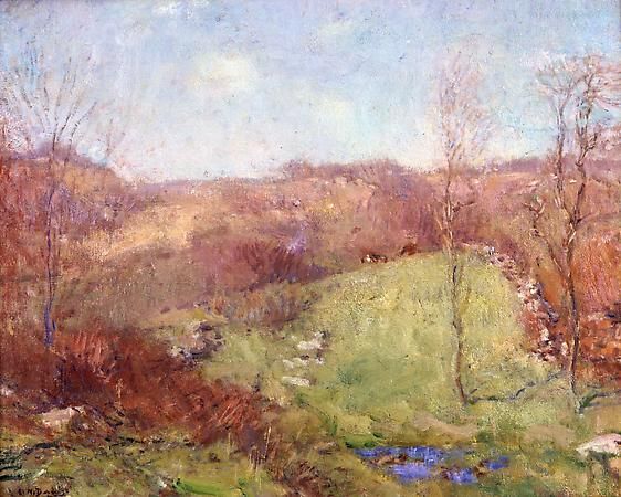 Spring in the Hills, vintage artwork by Charles Harold Davis, 12x8" (A4) Poster