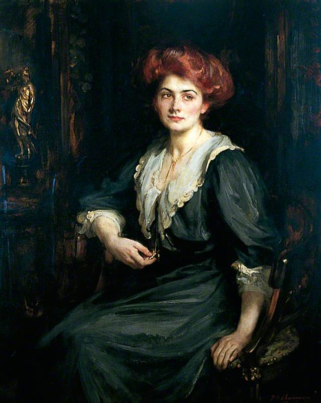 Miss Chloe Preston, vintage artwork by Sir James Jebusa Shannon, 12x8" (A4) Poster