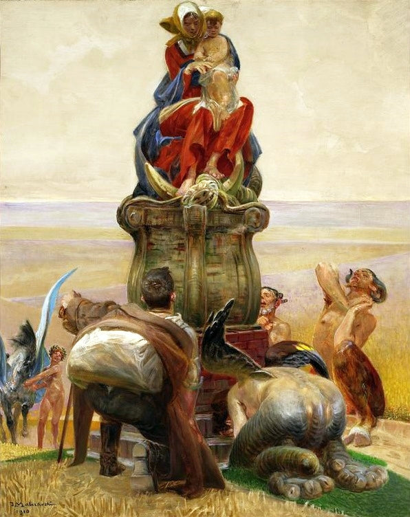 Adoration of the Madonna by Jacek Malczewski,A3(16x12")Poster