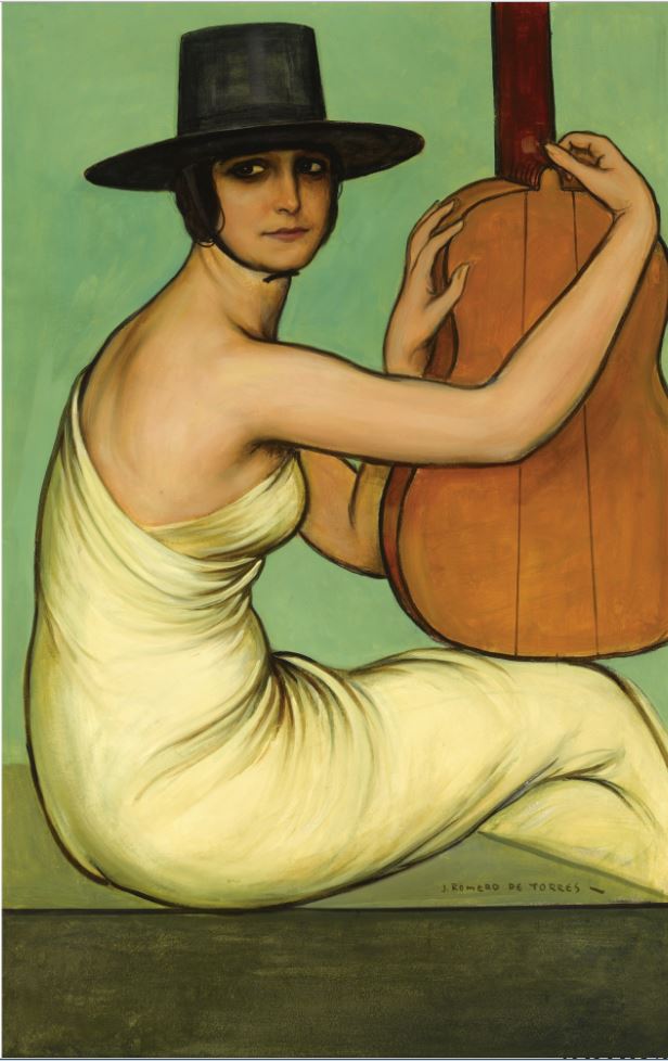 Dora La Cordobesita by Julio Romero de Torres,16x12(A3) Poster