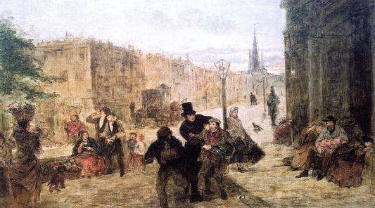 Morning - Covent Garden, vintage artwork by William Powell Frith, A3 (16x12") Poster Print