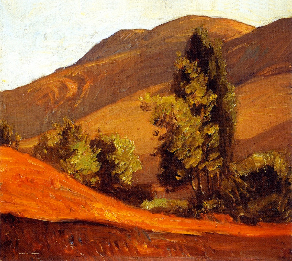 Laguna Canyon, vintage artwork by William Wendt, 12x8" (A4) Poster