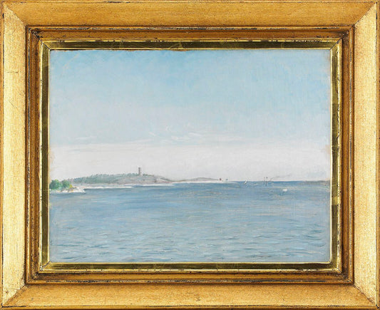 Landscape from Sandhamn, vintage artwork by August Strindberg, 12x8" (A4) Poster