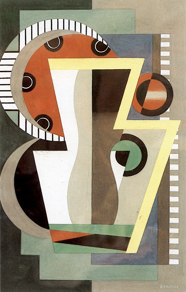 Decorative Motif by Georges Valmier,16x12(A3) Poster