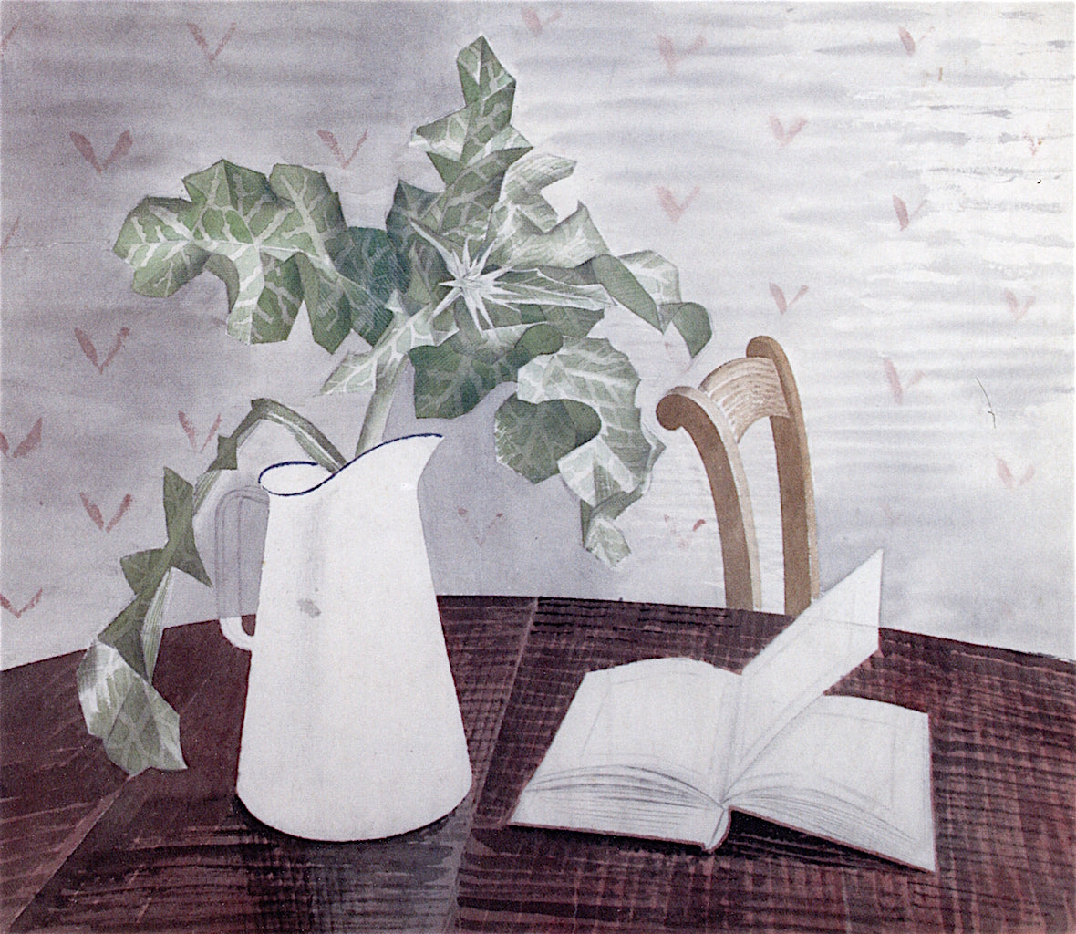 Still Life with Acanthus Leaves, vintage artwork by Eric Ravilious, 12x8" (A4) Poster