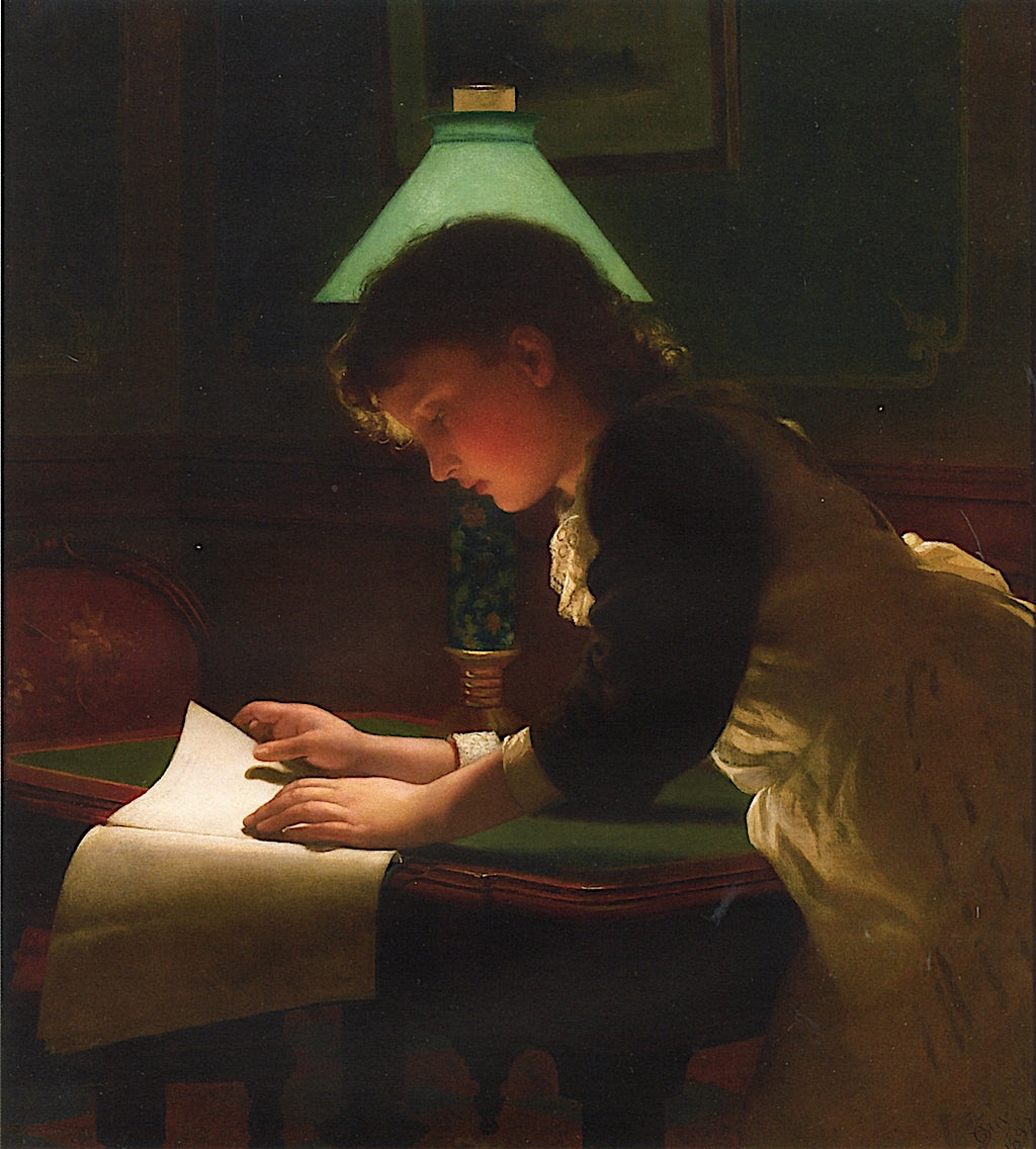 The New Story, vintage artwork by Seymour Joseph Guy, 12x8" (A4) Poster