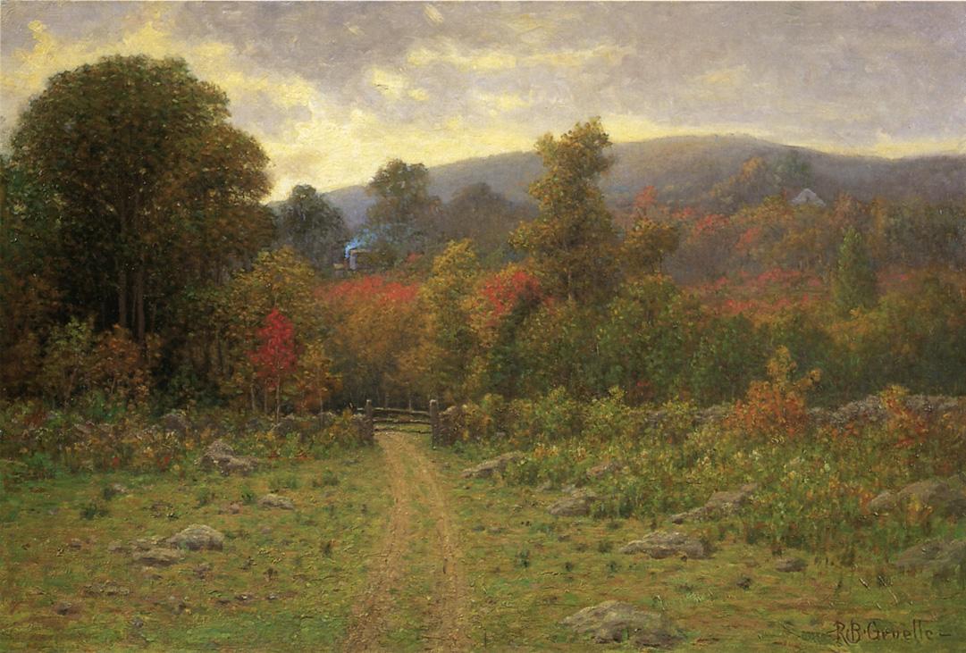 Toward the Close of an Autumn Day, vintage artwork by Richard B. Gruelle, 12x8" (A4) Poster