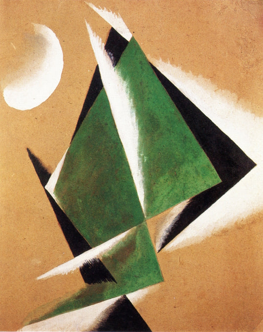 Construction with White Crescent by Liubov Popova,16x12(A3) Poster