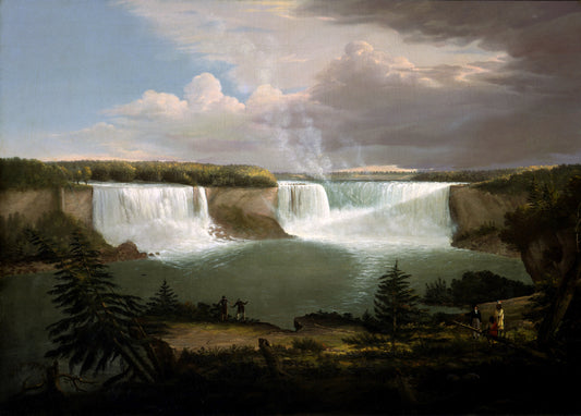 A General View of the Falls of Niagara, vintage artwork by Alvan Fisher, 12x8" (A4) Poster