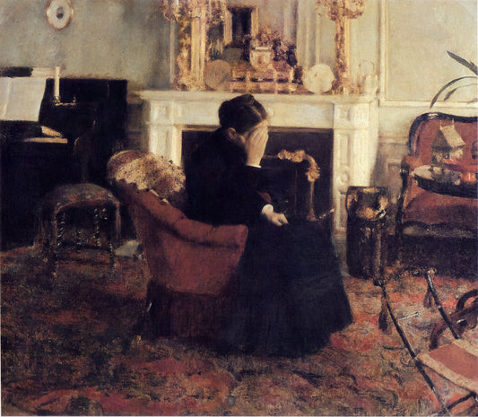 Listening to Schumann by Fernand Khnopff,A3(16x12")Poster