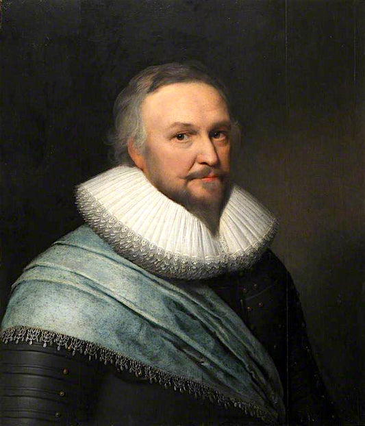 Sir Horatio de Vere, Baron Vere of Tilbury, vintage artwork by Michiel Jansz. van Mierevelt, 12x8" (A4) Poster