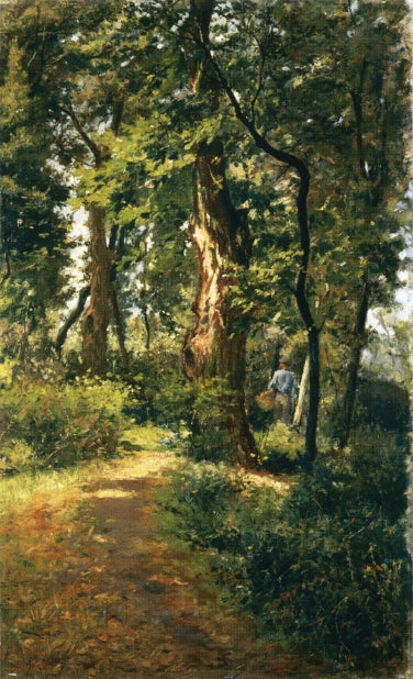 In the Woods, vintage artwork by Adolfo Tommasi, 12x8" (A4) Poster