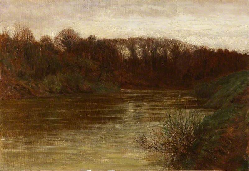 The Wye, Belmont Woods, Herefordshire by Brian Hatton,16x12(A3) Poster