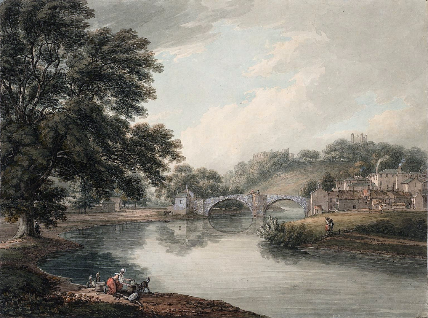 Appleby , vintage artwork by Thomas Hearne, 12x8" (A4) Poster