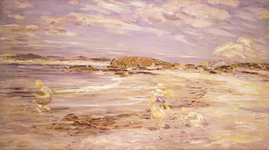 Macrihanish, Bay Voyach, vintage artwork by William McTaggart, R.S.A., R.S.W., 12x8" (A4) Poster