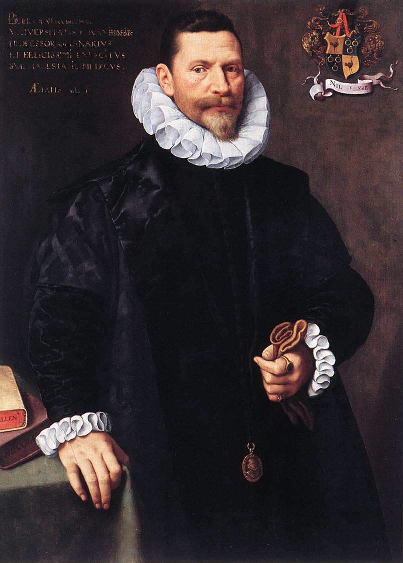 Portrait of Petrus Ricardus, vintage artwork by Frans Pourbus the Younger, 12x8" (A4) Poster