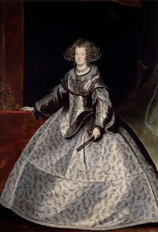 Maria of Austria, Queen of Hungary, vintage artwork by Frans Luyckx, 12x8" (A4) Poster