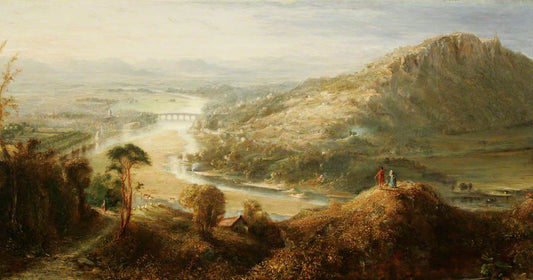 Perth from Moncreiffe Hill, vintage artwork by William MacDuff, 12x8" (A4) Poster