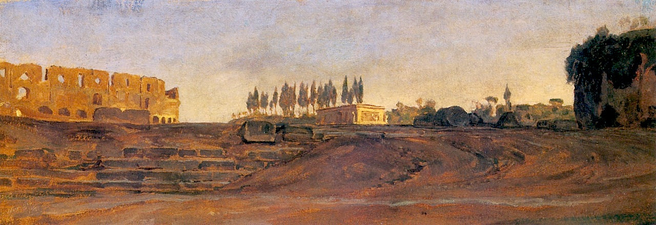 Roman Colosseum, vintage artwork by Thomas Hiram Hotchkiss, 12x8" (A4) Poster