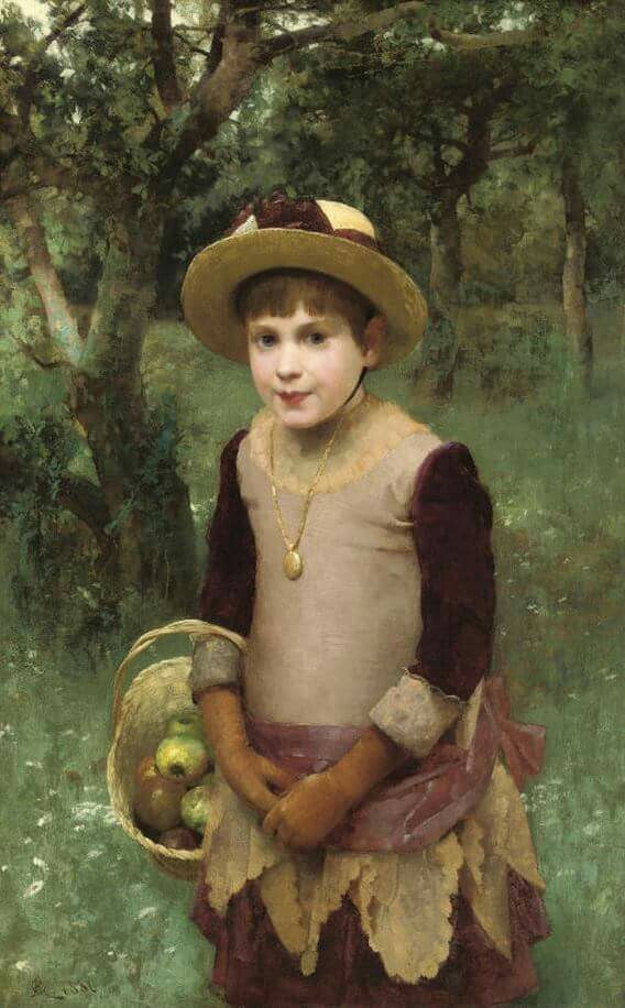 The Apple Picker by Alfred Augustus Glendening, Jr.,A3(16x12")Poster