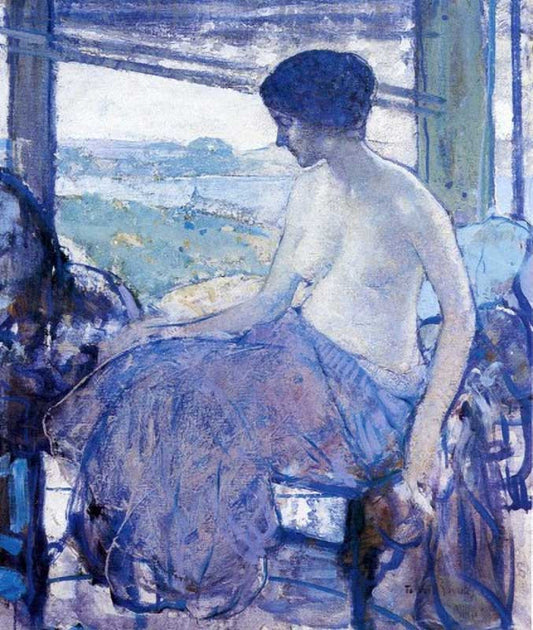 The Open Window, vintage artwork by Richard Edward Miller, 12x8" (A4) Poster