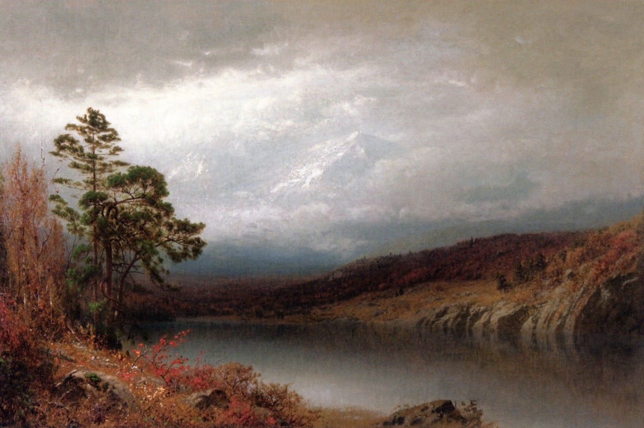 Autumn in the Adirondacks, vintage artwork by Alexander Helwig Wyant, 12x8" (A4) Poster