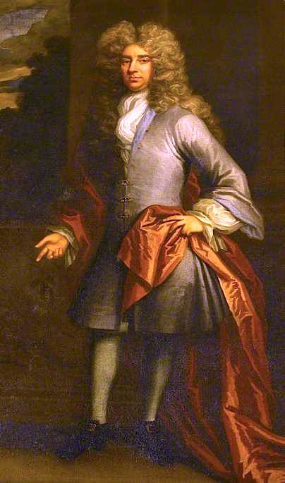 Sir Charles Eyre, vintage artwork by Attributed to John Closterman, 12x8" (A4) Poster
