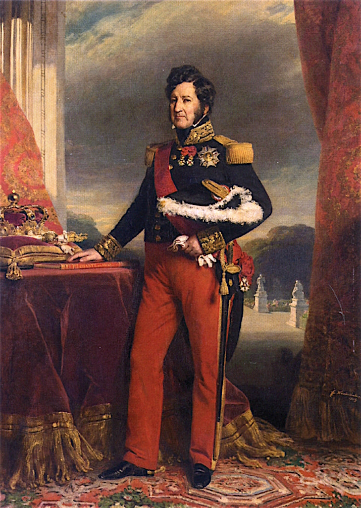 Louis-Philippe, King of the French, vintage artwork by Franz Xavier Winterhalter, A3 (16x12") Poster Print