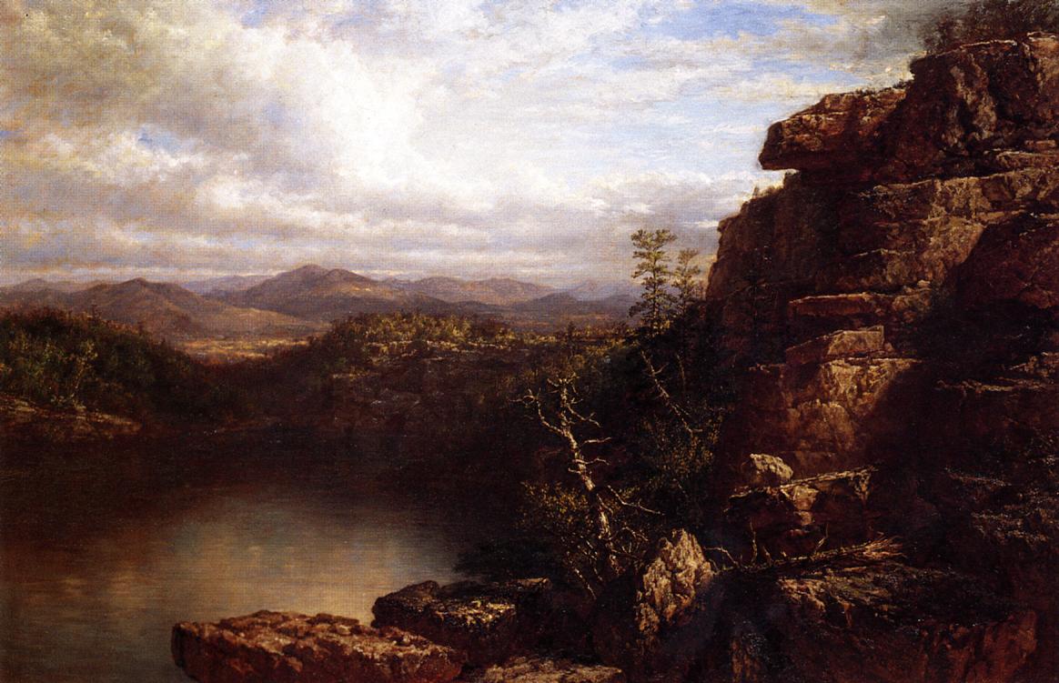 Lake Minnewaska, vintage artwork by Daniel Huntington, A3 (16x12") Poster Print