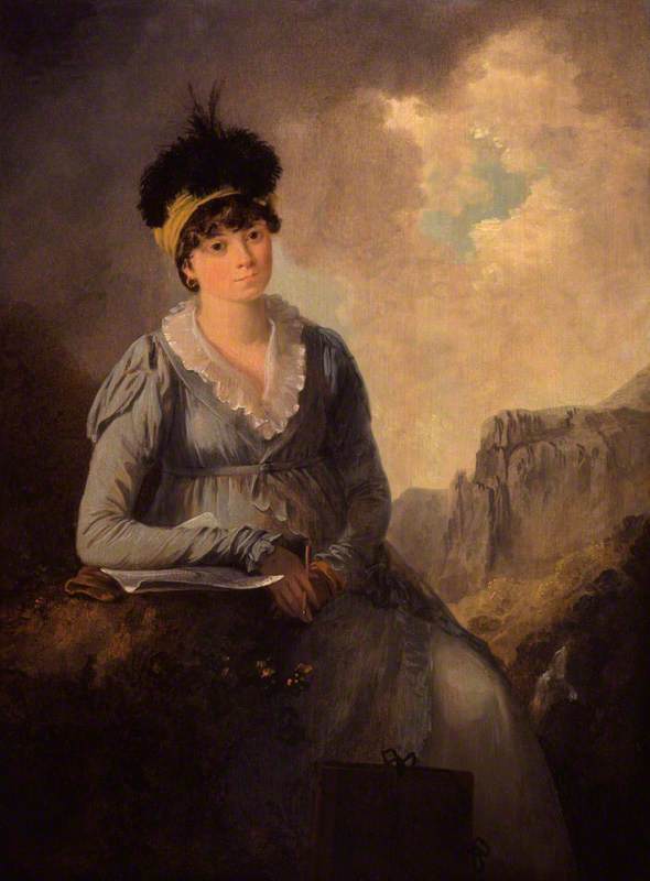 Bella Ibbetson, nee Thompson, vintage artwork by Julius Caesar Ibbetson, 12x8" (A4) Poster