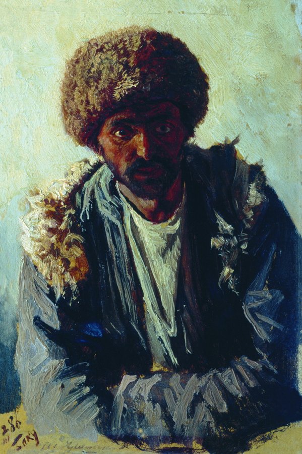 Man from Baku, vintage artwork by Nikolai Aleksandrovich Yaroshenko, 12x8" (A4) Poster