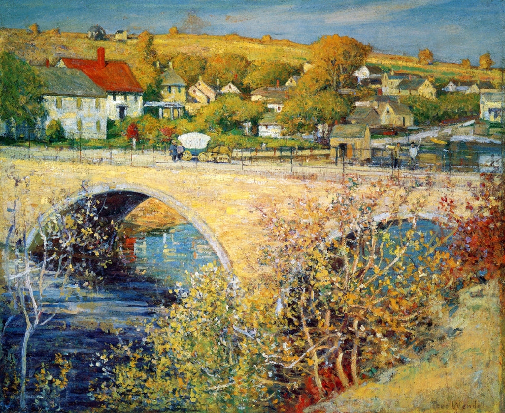 Bridge at Ipswich by Theodore Wendel,A3(16x12")Poster