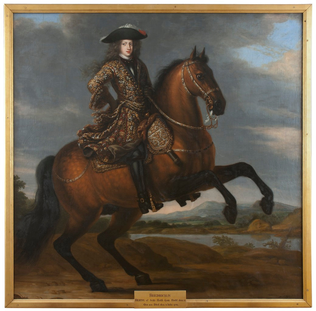 Fredrik IV, vintage artwork by David Klocker Ehrenstrahl, 12x8" (A4) Poster