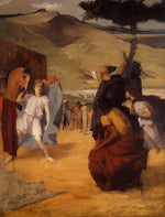 Alexander and Bucephalus, vintage artwork by Edgar Degas, 12x8" (A4) Poster