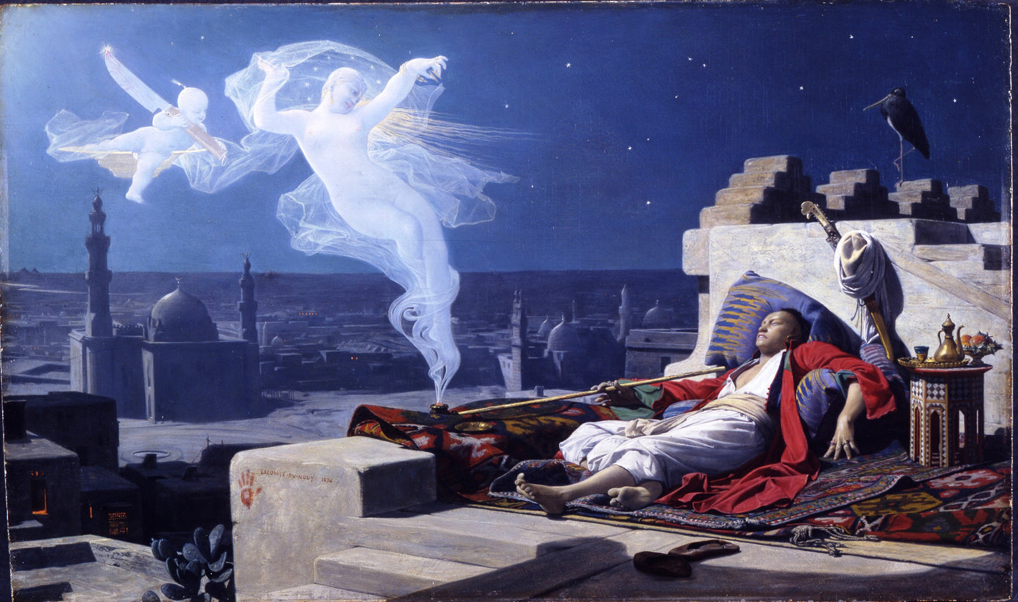 A Eunuch's Dream, vintage artwork by Jean-Jules-Antoine Lecomte du Nouÿ, 12x8" (A4) Poster