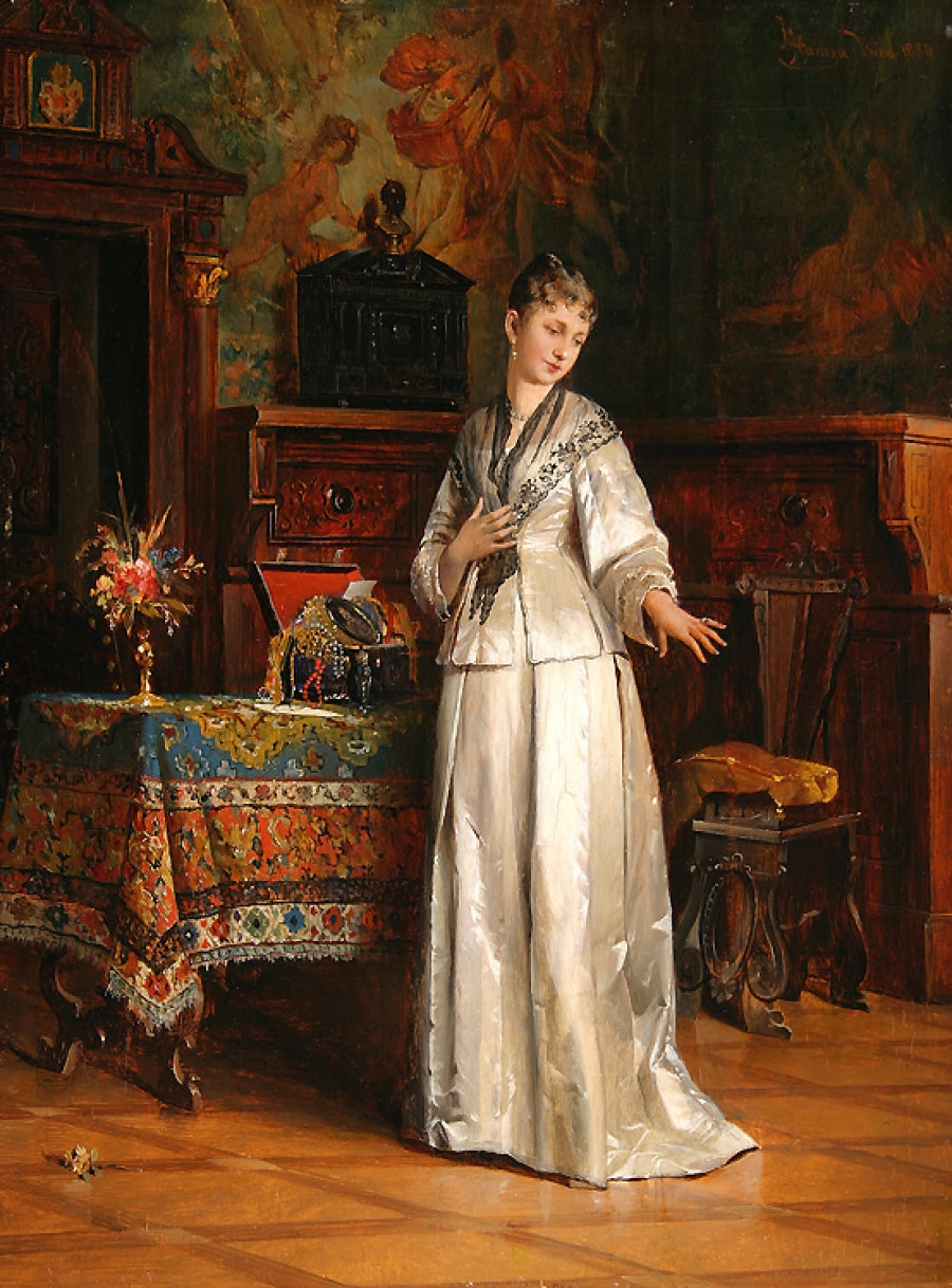 The Family Heirloom, vintage artwork by Johann Hamza, 12x8" (A4) Poster